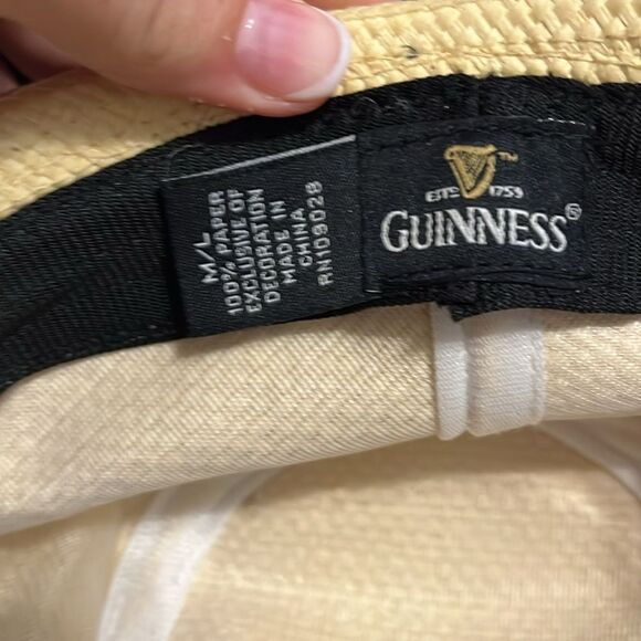 Guinness Cream Fedora with Black and Green Shamrock Band - Picture 5 of 5